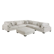 9555BEG*63CR2ACOT (6)6-Piece Modular Sectional with Ottoman - 9555BEG*63CR2ACOT