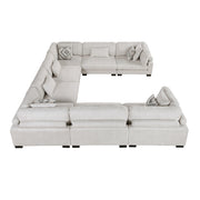 9555BEG*84CR4AC (8)8-Piece Modular Sectional - 9555BEG*84CR4AC