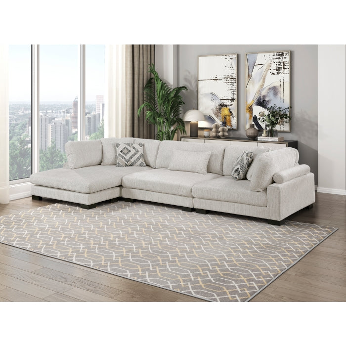 9555BEG-VC Reversible Chaise - 9555BEG-VC