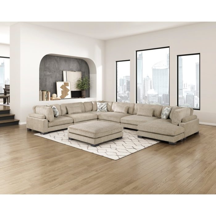 9555BRW-4 Ottoman - 9555BRW-4