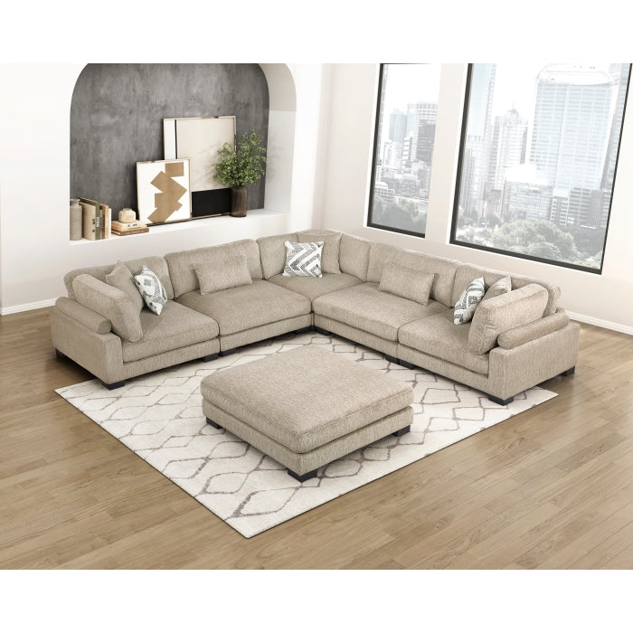 9555BRW-4 Ottoman - 9555BRW-4