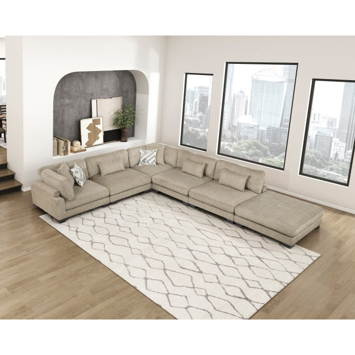 9555BRW-4 Ottoman - 9555BRW-4
