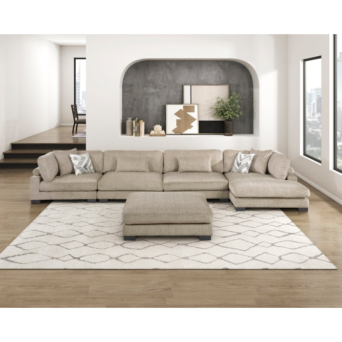 9555BRW-4 Ottoman - 9555BRW-4