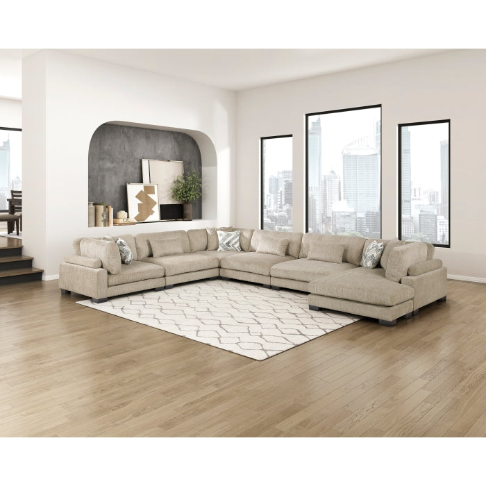 9555BRW-AC Armless Chair - 9555BRW-AC