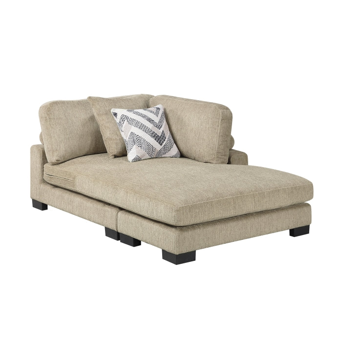 9555BRW-VC Reversible Chaise - 9555BRW-VC