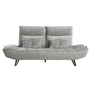 9556GRY-3PW Sofa with Power Adjustable Seat Depth and Manual Adjustable Headrests - 9556GRY-3PW