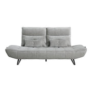 9556GRY-3PW Sofa with Power Adjustable Seat Depth and Manual Adjustable Headrests - 9556GRY-3PW