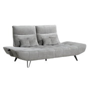 9556GRY-3PW Sofa with Power Adjustable Seat Depth and Manual Adjustable Headrests - 9556GRY-3PW