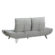 9556GRY-3PW Sofa with Power Adjustable Seat Depth and Manual Adjustable Headrests - 9556GRY-3PW