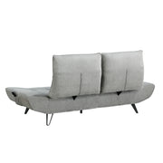 9556GRY-3PW Sofa with Power Adjustable Seat Depth and Manual Adjustable Headrests - 9556GRY-3PW