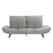 9556GRY-3PW Sofa with Power Adjustable Seat Depth and Manual Adjustable Headrests - 9556GRY-3PW