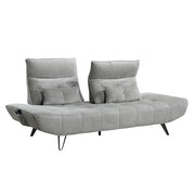 9556GRY-3PW Sofa with Power Adjustable Seat Depth and Manual Adjustable Headrests - 9556GRY-3PW
