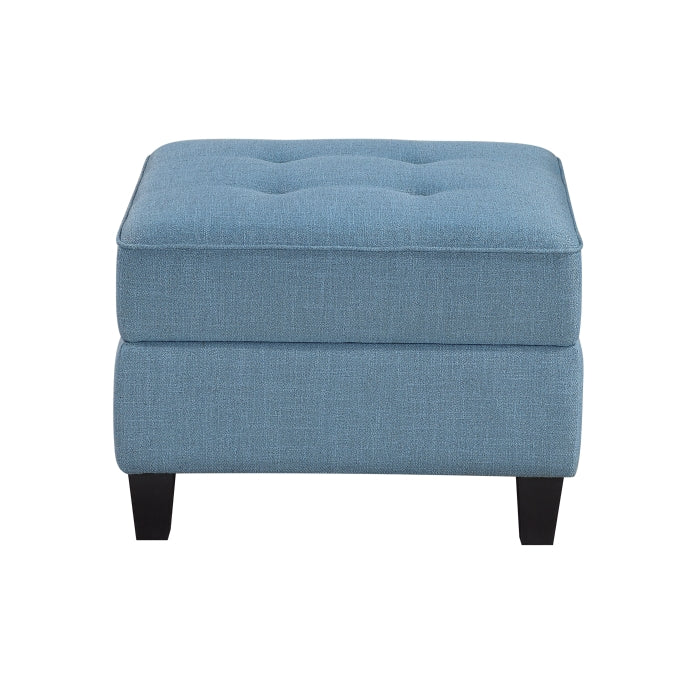 9557BUE-4 Ottoman with Storage - 9557BUE-4