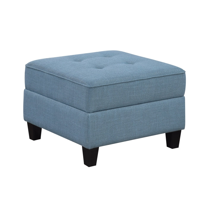 9557BUE-4 Ottoman with Storage - 9557BUE-4