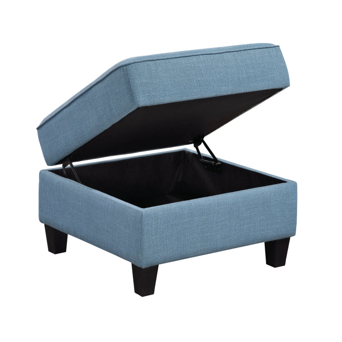 9557BUE-4 Ottoman with Storage - 9557BUE-4