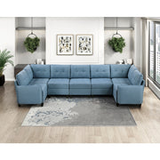 9557BUE-AC Armless Chair with Storage - 9557BUE-AC