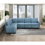 9557BUE-AC Armless Chair with Storage - 9557BUE-AC
