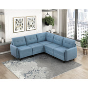 9557BUE-AC Armless Chair with Storage - 9557BUE-AC
