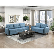 9557BUE-C1A Reversible Chair with One Arm and Storage - 9557BUE-C1A