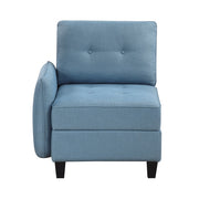 9557BUE-C1A Reversible Chair with One Arm and Storage - 9557BUE-C1A