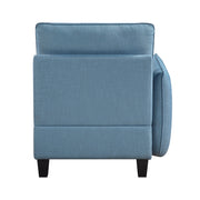 9557BUE-C1A Reversible Chair with One Arm and Storage - 9557BUE-C1A