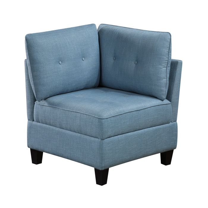9557BUE-CR Corner Seat with Storage - 9557BUE-CR