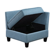 9557BUE-CR Corner Seat with Storage - 9557BUE-CR