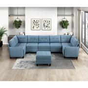 9557BUE-CR Corner Seat with Storage - 9557BUE-CR