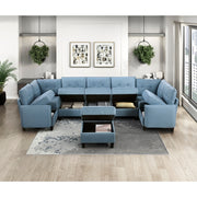 9557BUE-CR Corner Seat with Storage - 9557BUE-CR