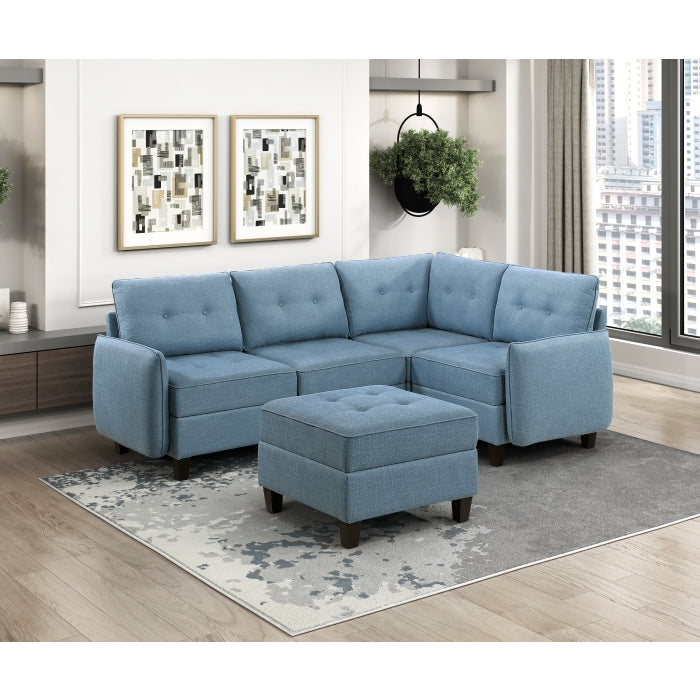 9557BUE-CR Corner Seat with Storage - 9557BUE-CR