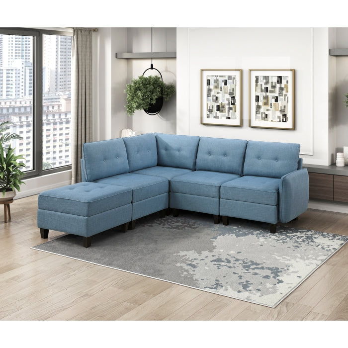 9557BUE-CR Corner Seat with Storage - 9557BUE-CR