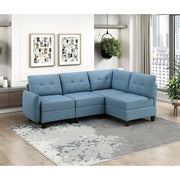 9557BUE-CR Corner Seat with Storage - 9557BUE-CR