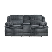 9577DG-2 Double Reclining Love Seat with Center Console - 9577DG-2