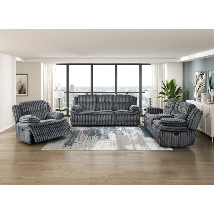 9577DG-2 Double Reclining Love Seat with Center Console - 9577DG-2