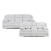 9577GY*2 2pc Set: Sofa, Love - 9577GY*2