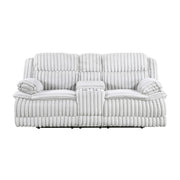9577GY-2 Double Reclining Love Seat with Center Console - 9577GY-2