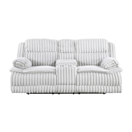 9577GY-2 Double Reclining Love Seat with Center Console - 9577GY-2