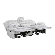 9577GY-2 Double Reclining Love Seat with Center Console - 9577GY-2
