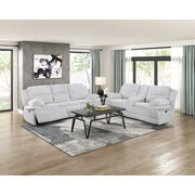 9577GY-2 Double Reclining Love Seat with Center Console - 9577GY-2