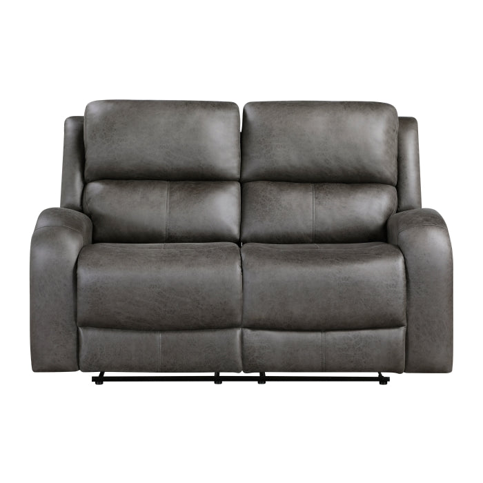 9601GY-2 Double Reclining Love Seat - 9601GY-2