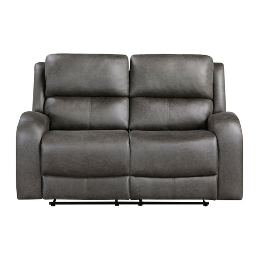 9601GY-2 Double Reclining Love Seat - 9601GY-2