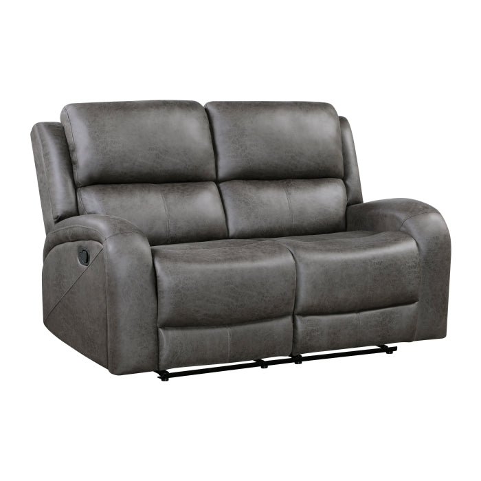 9601GY-2 Double Reclining Love Seat - 9601GY-2