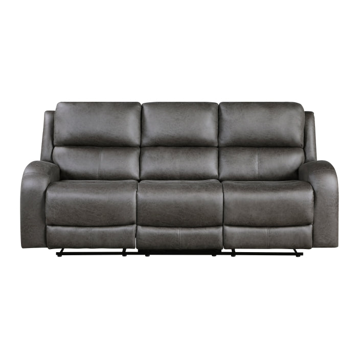 9601GY-3 Double Reclining Sofa - 9601GY-3