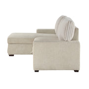 9605BE*2LCRL (2)2-Piece Sectional with Left Chaise and  Drop-Down Cup holders, Storage Pouch, Pull-out Bed and Hidden Storage - 9605BE*2LCRL