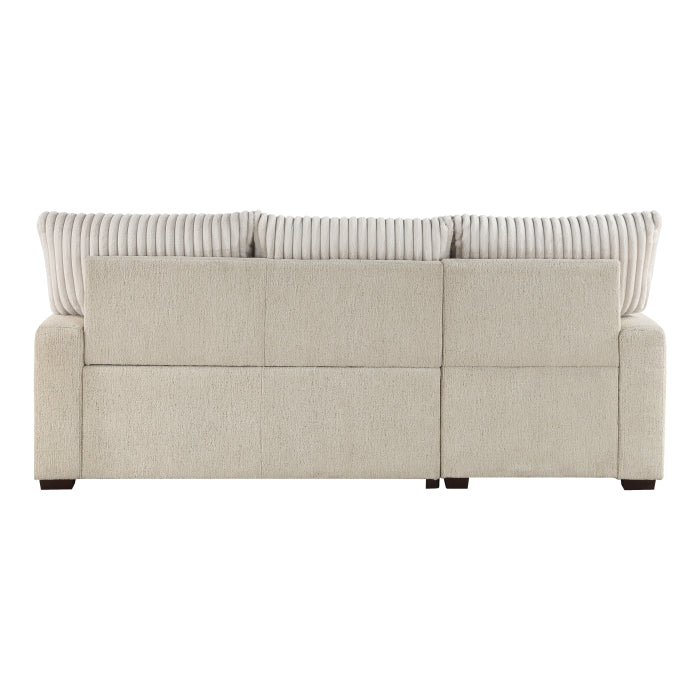 9605BE*2LCRL (2)2-Piece Sectional with Left Chaise and  Drop-Down Cup holders, Storage Pouch, Pull-out Bed and Hidden Storage - 9605BE*2LCRL
