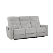 9610GY*2 2pc Set: Sofa, Love - 9610GY*2