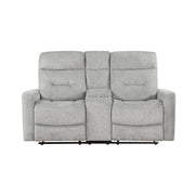 9610GY*2 2pc Set: Sofa, Love - 9610GY*2