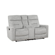 9610GY*2 2pc Set: Sofa, Love - 9610GY*2