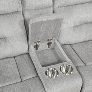 9610GY*2 2pc Set: Sofa, Love - 9610GY*2
