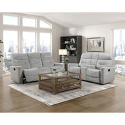9610GY-3 Double Reclining Sofa - 9610GY-3